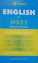 English for MBBS Entrance Exam